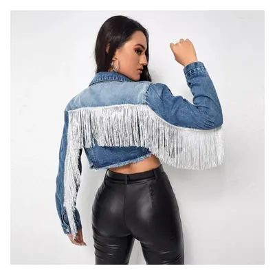 (light blue, XS) New Denim Jacket Fashion Women&apos;s Jacket