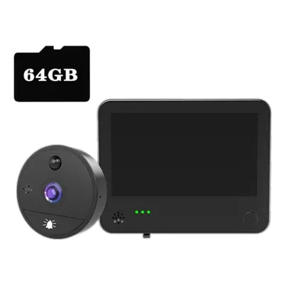 (black) 4.3 Inch Wireless Video Intercom System Doorbell Intercom System With Camera Security Sy