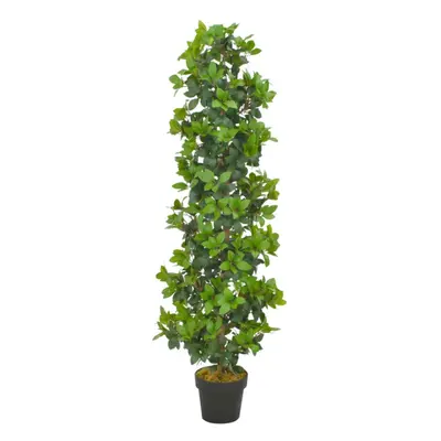 vidaXL Artificial Plant Laurel Tree with Pot Green 150cm Realistic Greenery