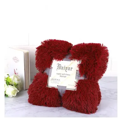 (red, L) Super Soft Blankets For Beds Shaggy Faux Fur Blanket Ultra Plush Decorative Blanket