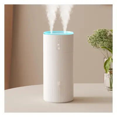 (White) Bedroom humidifier, double mist outlet speed small humidifier