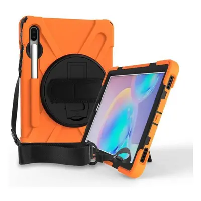 (orange, S7 S8 11inch) Case For Samsung Galaxy Tab S6 Lite 10.4 P610 P615 Heavy Duty Shockproof 