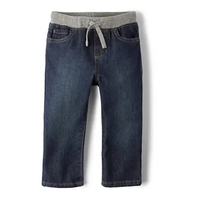 The Children's Place Baby Boys' Pull On Straight Jeans Liberty Blue Months