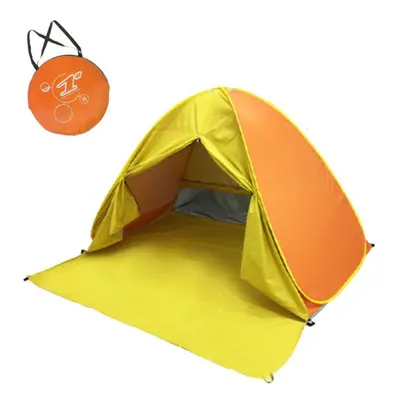 (yellow, One Size) Sagit Portable Automatic Set-up Camping Beach Shade Tent Outdoor Uv Protectio