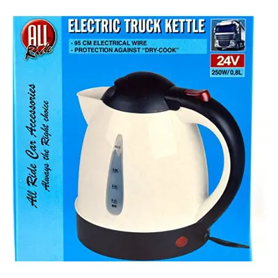 HGV V DC WHITE TRUCK KETTLE WITH UK DC PLUG 250W 0.8LTS CAPACITY