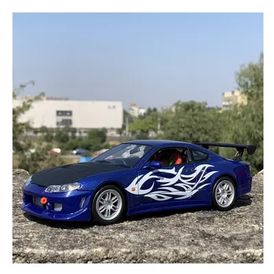 (Blue) 1:24 Nissan Silvia S15 Supercar Alloy Car Model Diecasts Toy Vehicles Collect Car Toy Boy