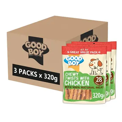 Good Boy - Chewy Twists With Chicken - Dog Treats - Made With 100% Natural Chicken Breast Meat -