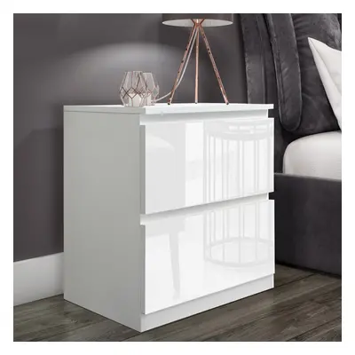 ((2 Drawers Chest White)) Chest Of Drawers Bedroom Furniture Storage Bedside to Drawers