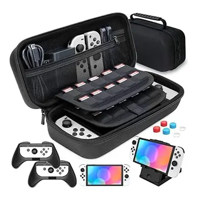 HEYSTOP Switch Case/Switch OLED Case Accessories Compatible with Nintendo Switch & OLED Model, C