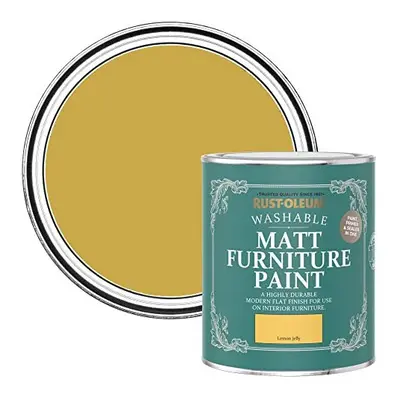 Yellow Furniture & Skirting Board Paint in Matt Finish - Lemon Jelly 750ml