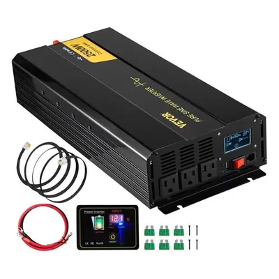 Vevor CZXNBQDMKWKDDF3BRV9 Pure Sine Wave Inverter - Watt Power Inverter - DC 12V to AC 120V Car 