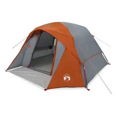 (grey and orange) vidaXL Family Tent Cabin 6-Person Green Waterproof tent garden tent