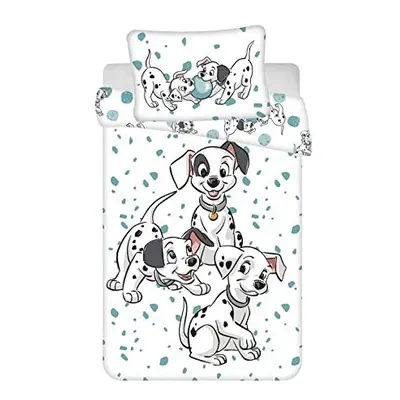 Disney Dalmatians Baby Cot Duvet and Pillow Set | Boys & Girls Toddler Bedding sets | Featuring 