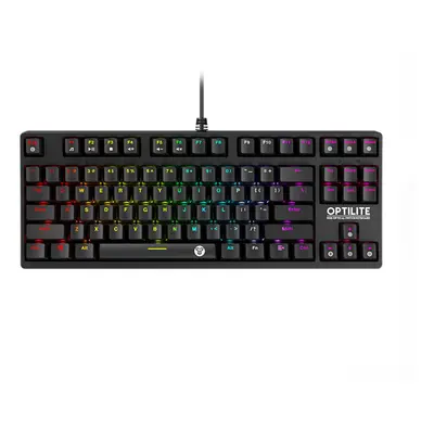 (Black Switch) Keys Mechanical Keyboard Wired Ergonomic USB Optical Switch RGB Backlit Gaming Ke