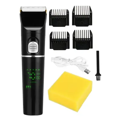 (D) Professional Electric Hair Trimmer Gears Low Noise Hair Shaver Haircut Grooming Kit