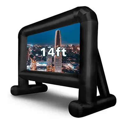 OUTTOY FT Inflatable Movie Screen Blow up Mega Movie Projection Outdoor Screen, Anti-crease