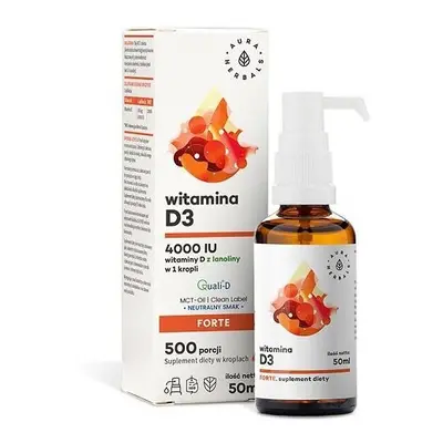 AURA HERBALS Witamina D3 IU MCT - 50ml