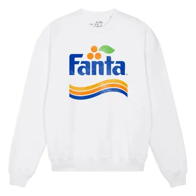 (XXL, White) Fanta Unisex Adult Graphic Logo Sweatshirt