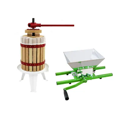 (18 Litre Fruit Press & Litre Fruit Crusher) KuKoo Manual Apple Fruit Press & Crusher