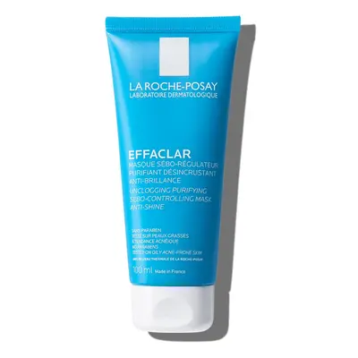 La Roche-Posay Effaclar Clarifying Clay Face Mask for Oily Skin Unclogs Pores and Controls Shine