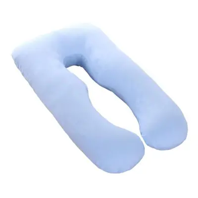 (blue) Full Body Pillow Universal Two-way Zipper Polyester Fiber Full Body Pillow Abdomen Waist 