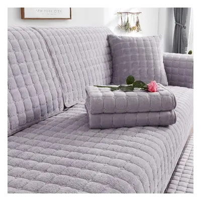 (grey, 90*240cm) Non-slip Soft Plush Sofa Cover Sofa Cushion Universal Sofe Covers Four Seasons 