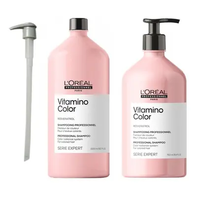 L'Oreal Serie Expert Vitamino Color - Pump - Shampoo 1500ml - Conditioner 750ml