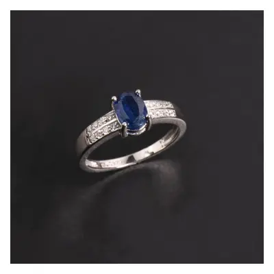 (blue, US RING SIZE:8#) Light Luxury Gorgeous Design Of Natural Blue Kyanite Gems For Women Birt