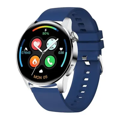 (blue, Silicone belt) Lige Men Smart Watch Heart Rate Monitor Sports Waterproof Men&apos;s Watch