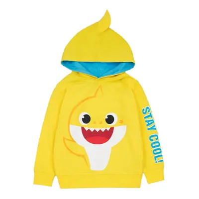 (yellow, 12-18) Baby Shark Childrens/kids Stay Cool Fin 3D Hoodie