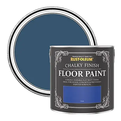 Blue Scratch-Proof Floor Paint in Matt Finish - Cobalt 2.5L