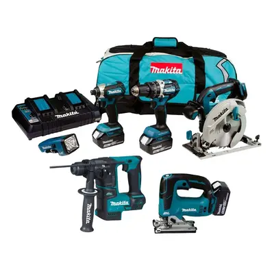 Makita DLX 18v Brushless Piece LXT Multi Tool Kit Cordless Lithium LXT 3x5.0ah