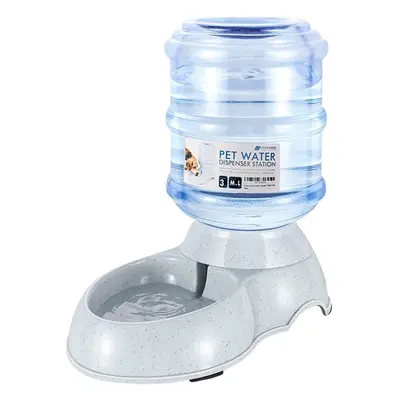 (3 Gallon (11.4L), Waterer, Gray) Gravity Pet Water Dispenser Drinking Station for Dogs Cats (3 