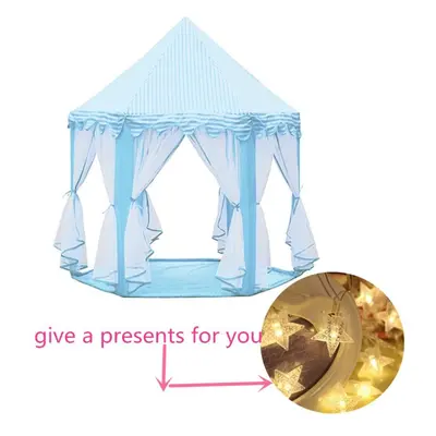 (3) Six Angle Pink Princess Castle Gauze Tent House Girl Children Large Indoor Outdoor Toy Game