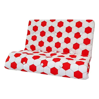 (Football Red) Seater Fibre Filled Futon Mattress