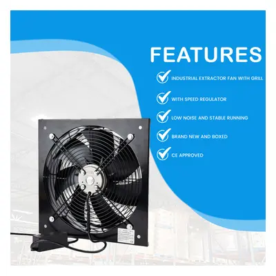 ((14 Inches / 350mm)) Commercial Extractor Ventilation Axial Exhaust Blower Fan