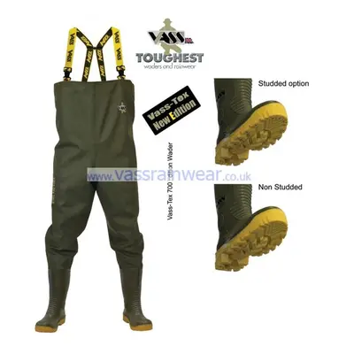 (UK 8) Vass Tex Evo Edition Nova Studded Chest Waders