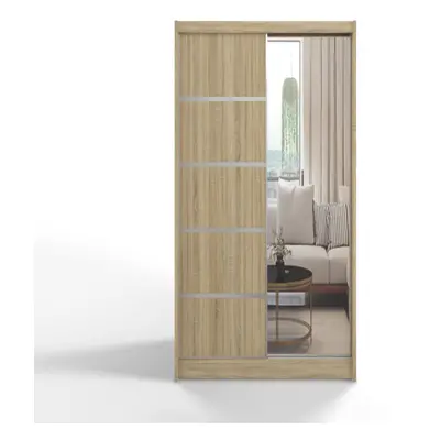 (Full Sonoma ) Easy Diego Sliding Door Wardrobe 100cm