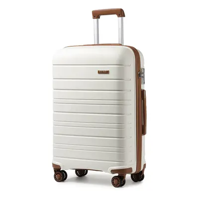 (Cream, inch) 1, Or Piece Hard Shell PP Suitcase With TSA Lock