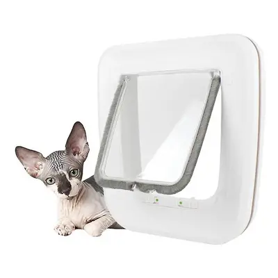 , Microchip Activated Cat Flap, Exclusive Entry, Easy Install, Way Manual Locking, Energy Effici