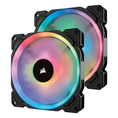 Corsair Â CO-9050074-WW LL140 RGB Dual Light Loop RGB LED PWM Fan Fan Pack with Lighting Node PR