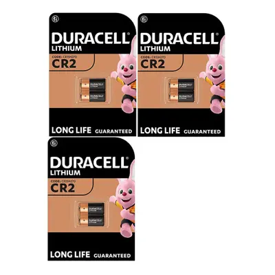 6X Duracell CR2 CR15H270 Lithium (3 Blister Pack of Batteries) Batteries