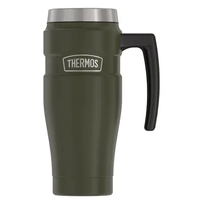 THERMOS Stainless King Vacuum-Insulated Travel Mug Ounce Army Green