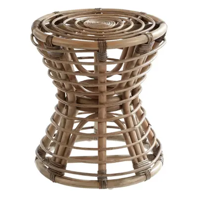 Premier Housewares Maka Grey Rattan Stool