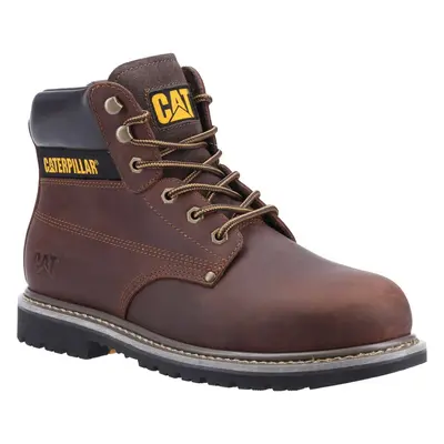 (Brown, (Adults')) Caterpillar Powerplant S3 Nubuck Brown Safety Boots