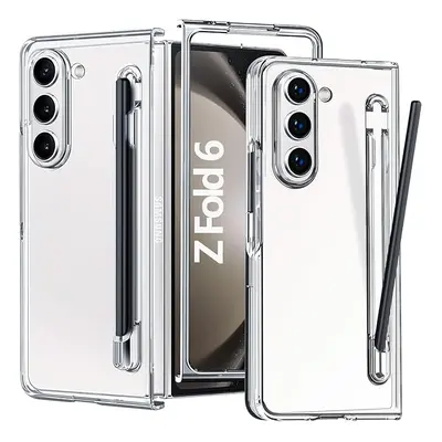 Samsung Galaxy Z Fold with Pen and Holder Slot,Galaxy Z Fold6 Phone Case Built-in Screen Protect