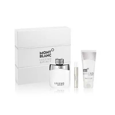 Mont Blanc Legend Spirit Pcs Set: 3.3 Eau De Toilette Spray + 0.25 Oz Eau De Toilette Spray + 3.