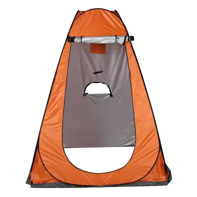 (Orange) Privacy Shower Toilet Camping Tent UV Protection Waterproof Bathing Shelters Window Fol