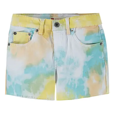 Levi's Girls' Girlfriend Fit Denim Shorty Shorts Sunny Tie Dye