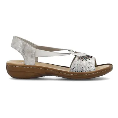 (UK / EU 38) Rieker Womens Sandals Metallic